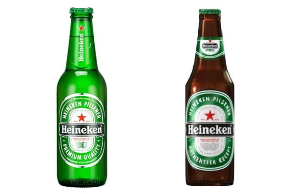 NeuroPackaging-Vergelijk-oude-en-nieuwe-verpakkingen-Heineken-flesje-nieuw-en-oud