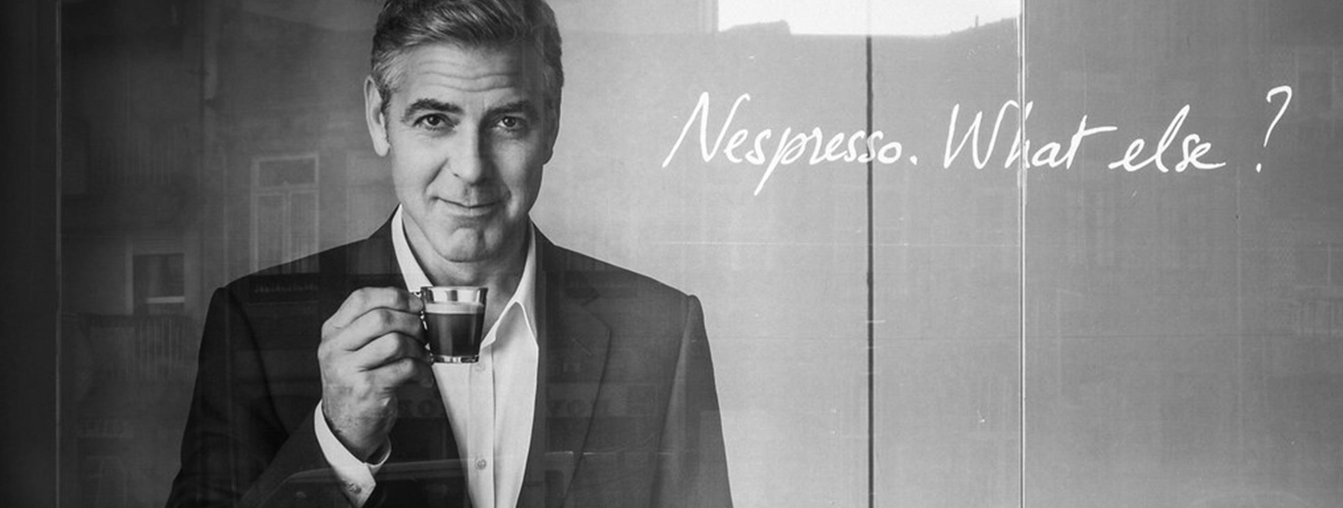 George Clooney is de ideale brand cue voor koffie