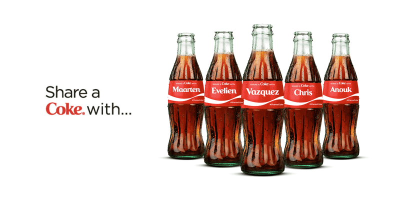 Coca-Cola Share a coke, waarom werkt personalisatie op verpakkingen zo goed?