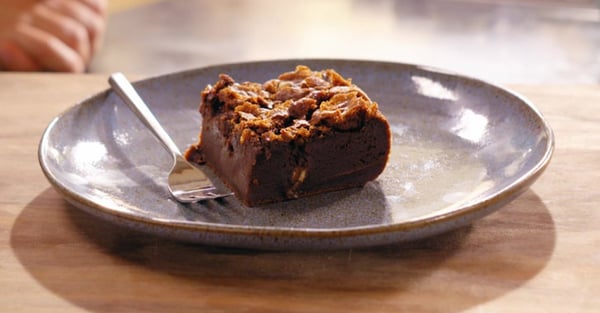 packaging learning 3 - brownie op een bord smaakt lekkerder