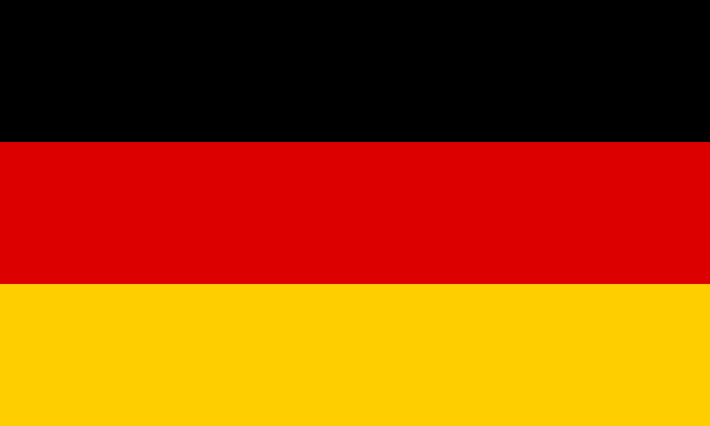 Deutsche Flagge (Deutsch ist die eingestellte Sprache)